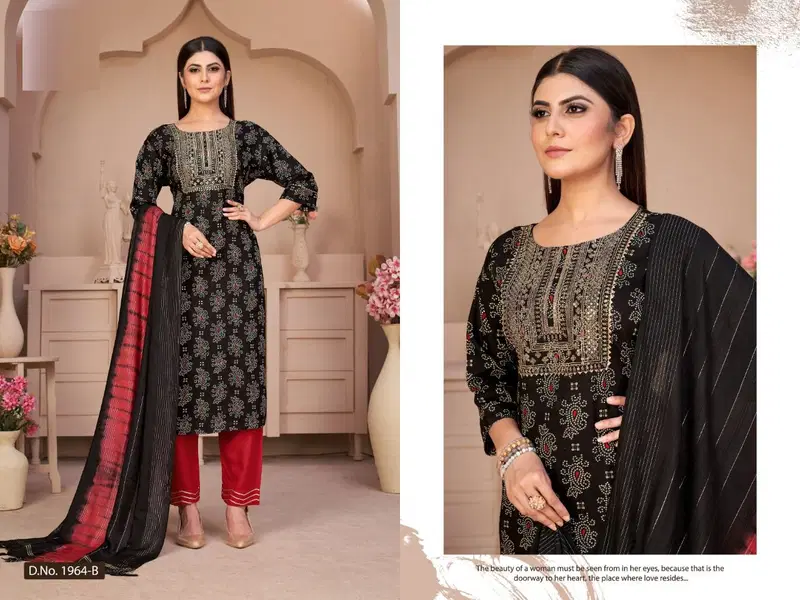 Meesho 1 Designer Rayon Printed Fancy Wear Ready Made Suit  Collection